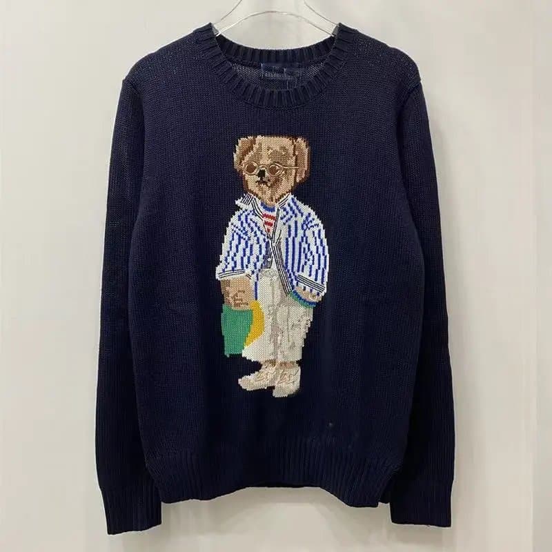 Polo Ralph Lauren Polo Bear Sweater Pink Bear Embroidery — 18