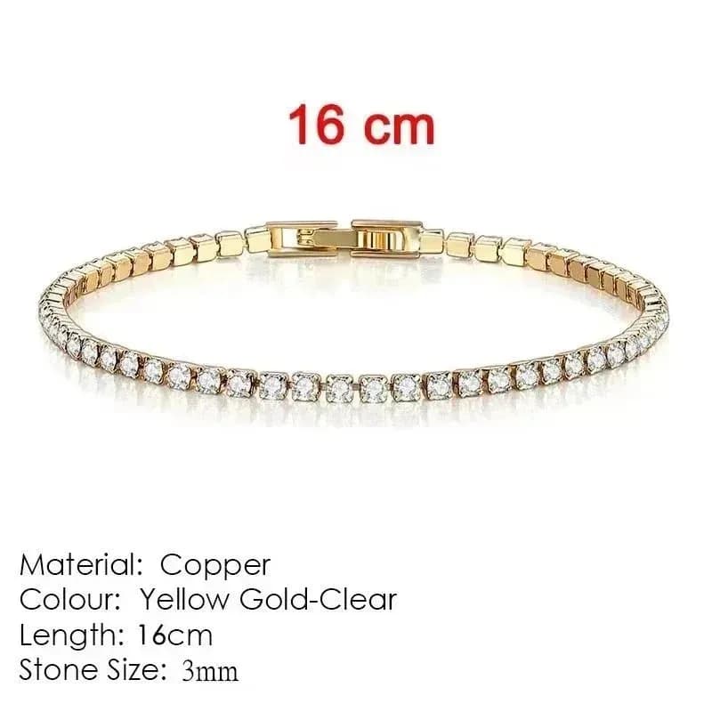Cuban Link Bracelet Pave Crystal