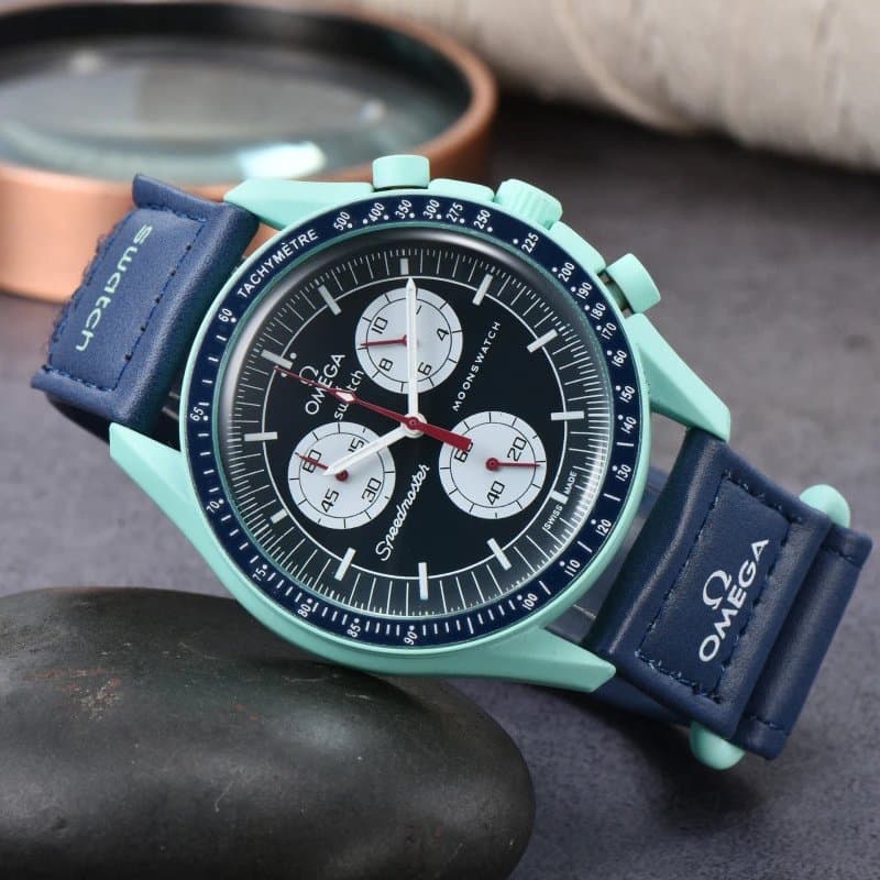 Omega Speedmaster Moonwatch Mint Green Bezel