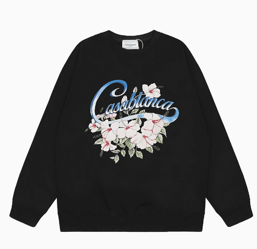 Casablanca Crewneck Sweatshirt Floral Logo