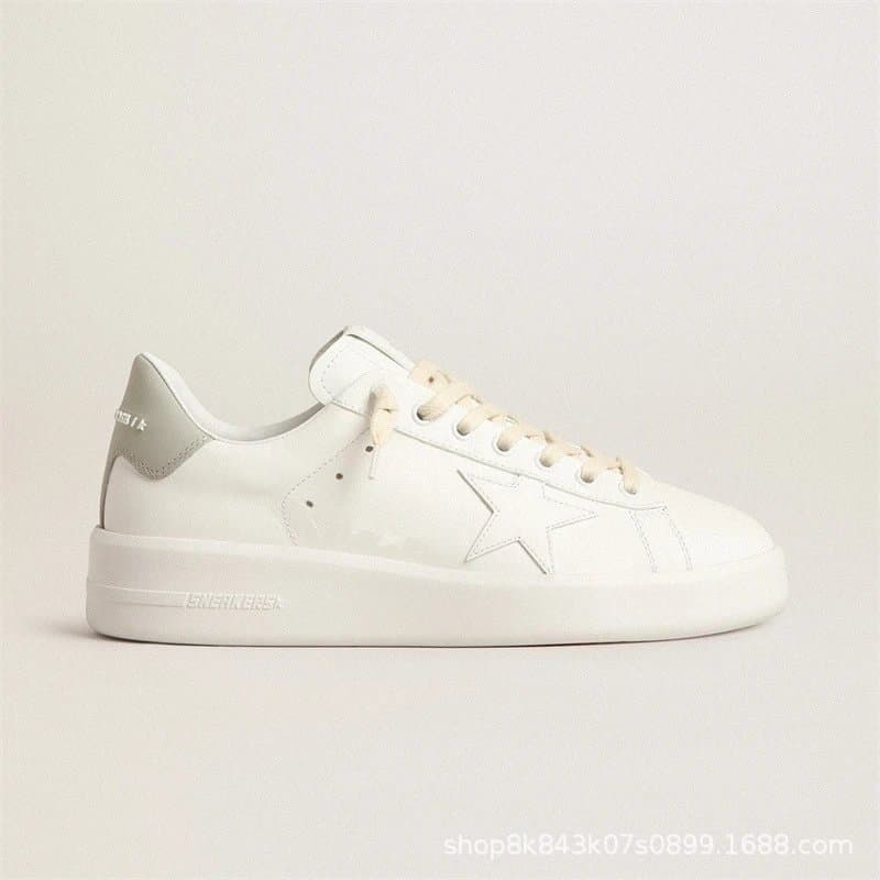 Golden Goose Super-Star White with Grey Heel Tab