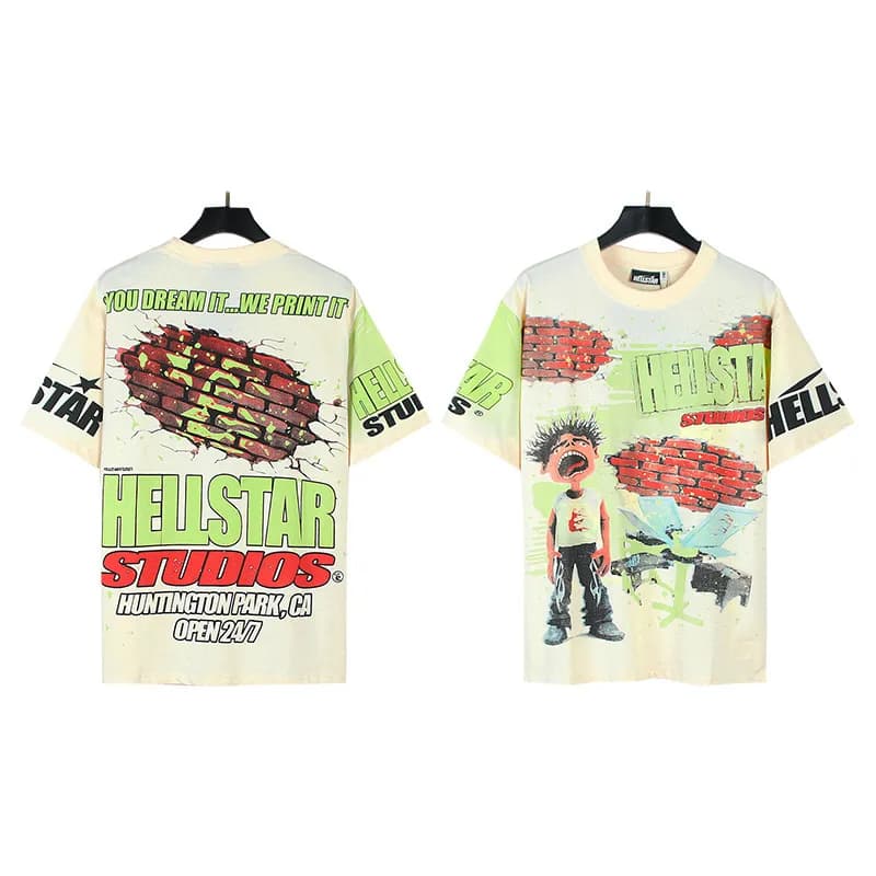 Stüssy Graphic Tee Flame Star Print — TX4HK06Z