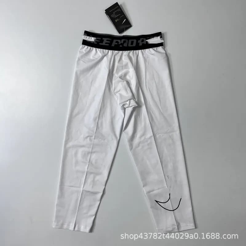 Nike Pro Compression Tights White