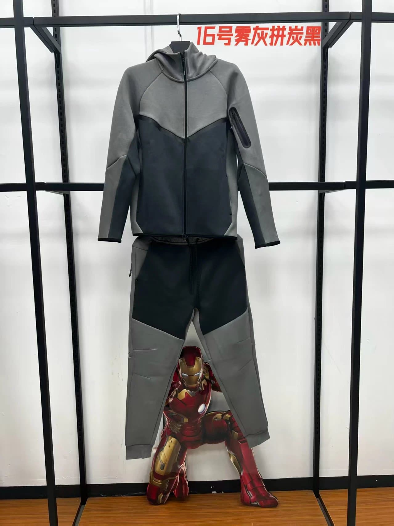 Nike Tech Fleece Hoodie and Joggers Smoke Grey/Anthracite