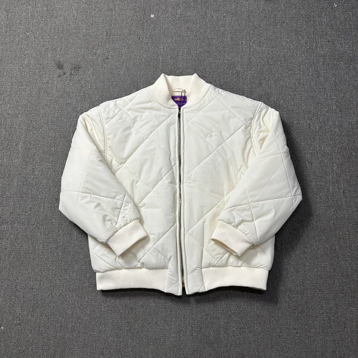 Chrome Hearts Quilted Bomber Jacket Diamond Stitch
