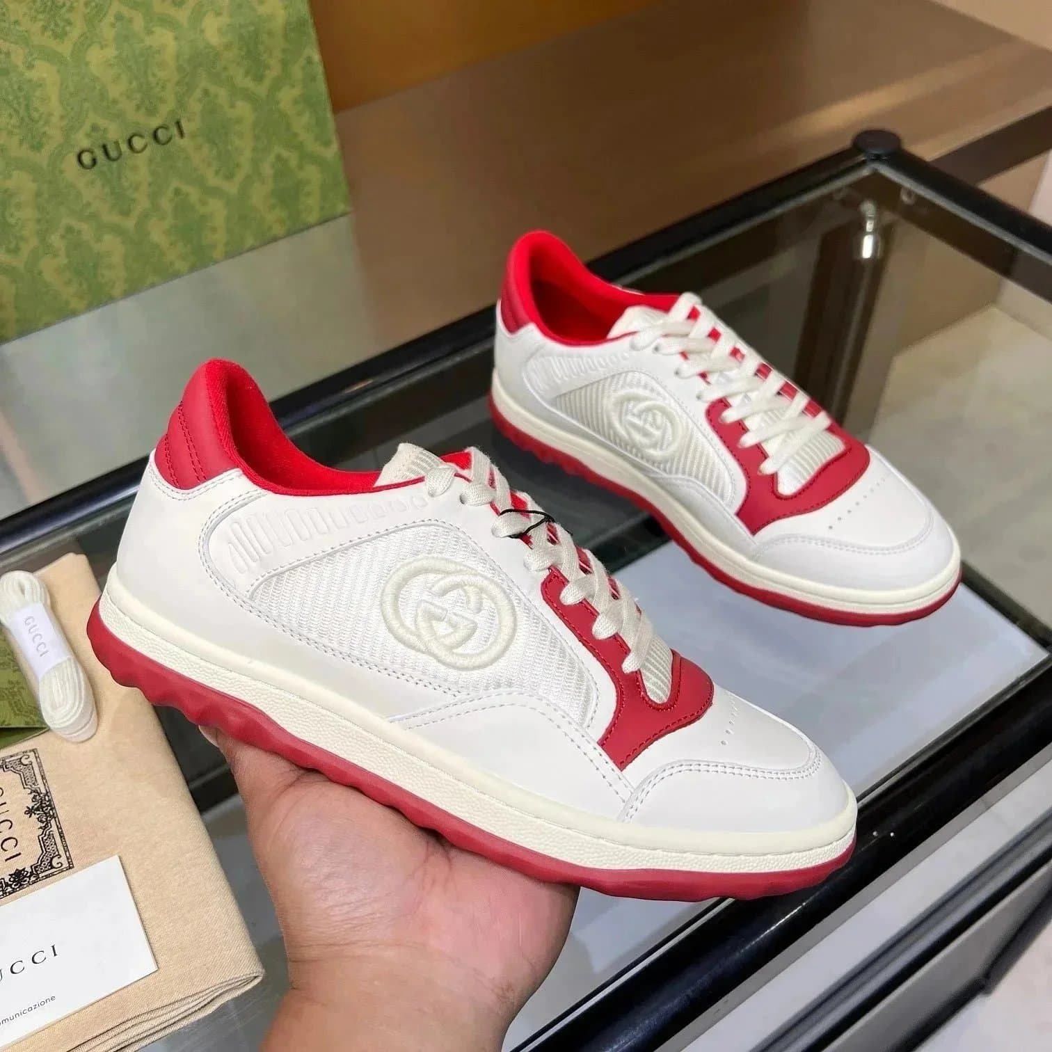 Gucci Horsebit 1955 Sneaker Web Stripe — 27