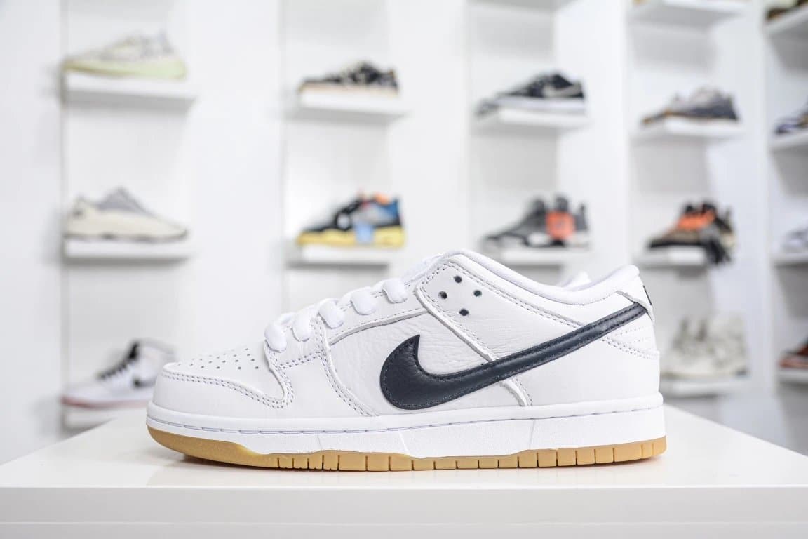 Nike Dunk Low White Navy Gum