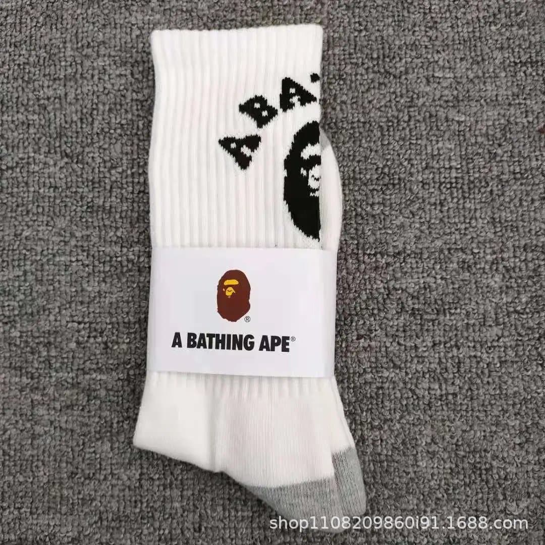 BAPE Crew Socks Ape Head Logo