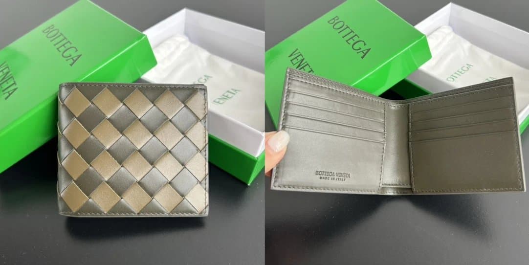 Bottega Veneta Intrecciato Bifold Wallet Two-Tone