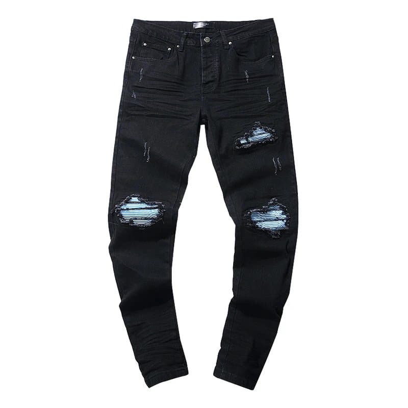 Amiri Distressed Jeans IRI Patch — AM302