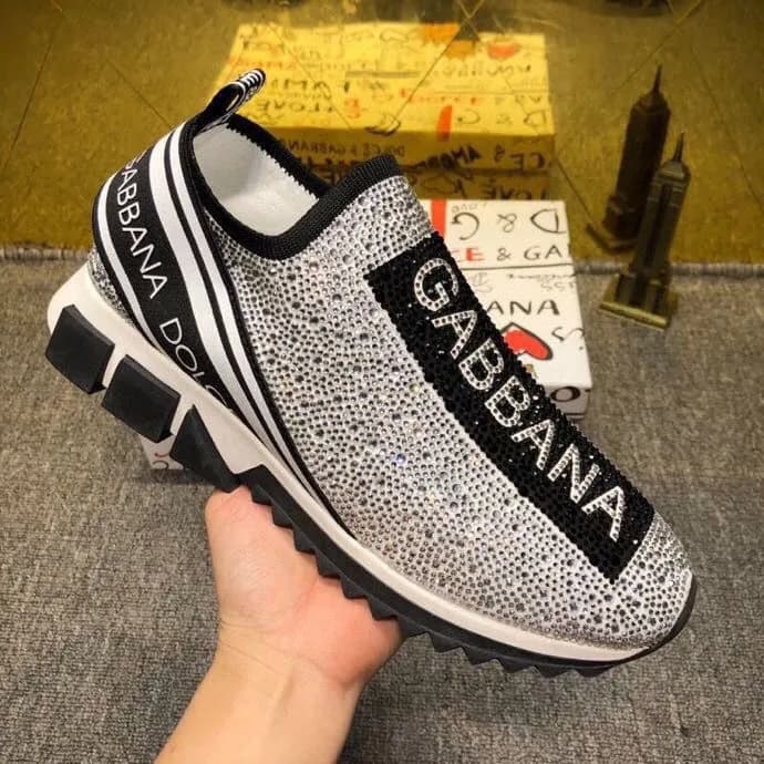 Dolce & Gabbana Sneaker Crystal-Embellished Logo