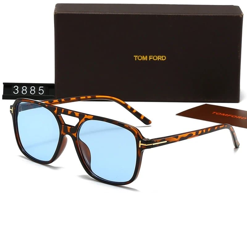 Tom Ford Aviator Sunglasses Tortoiseshell — 礼盒装 · 3885-D