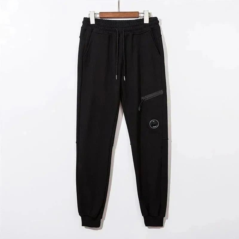 C.P. Company Goggle Joggers Black with Zip Pocket