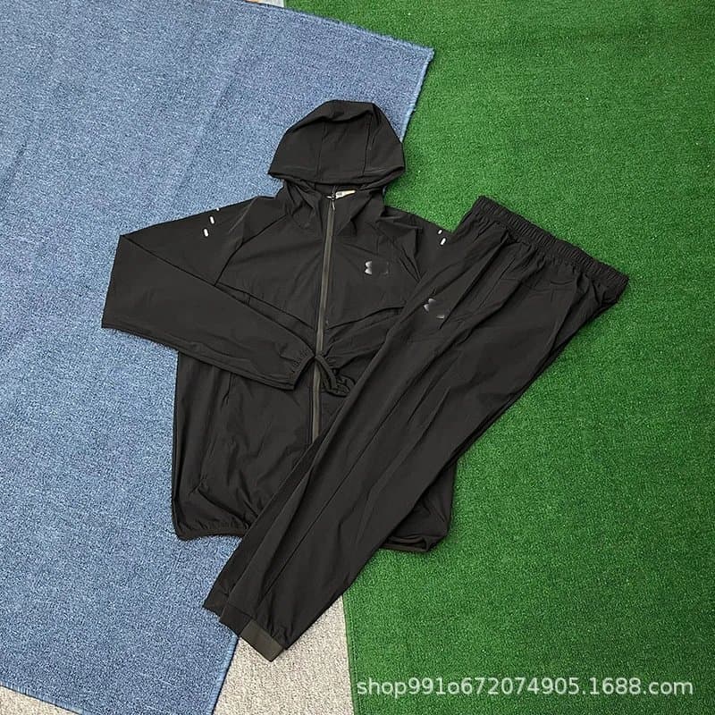 Nike Windrunner Jacket & Joggers Set Black — 黑色（81314套装）
