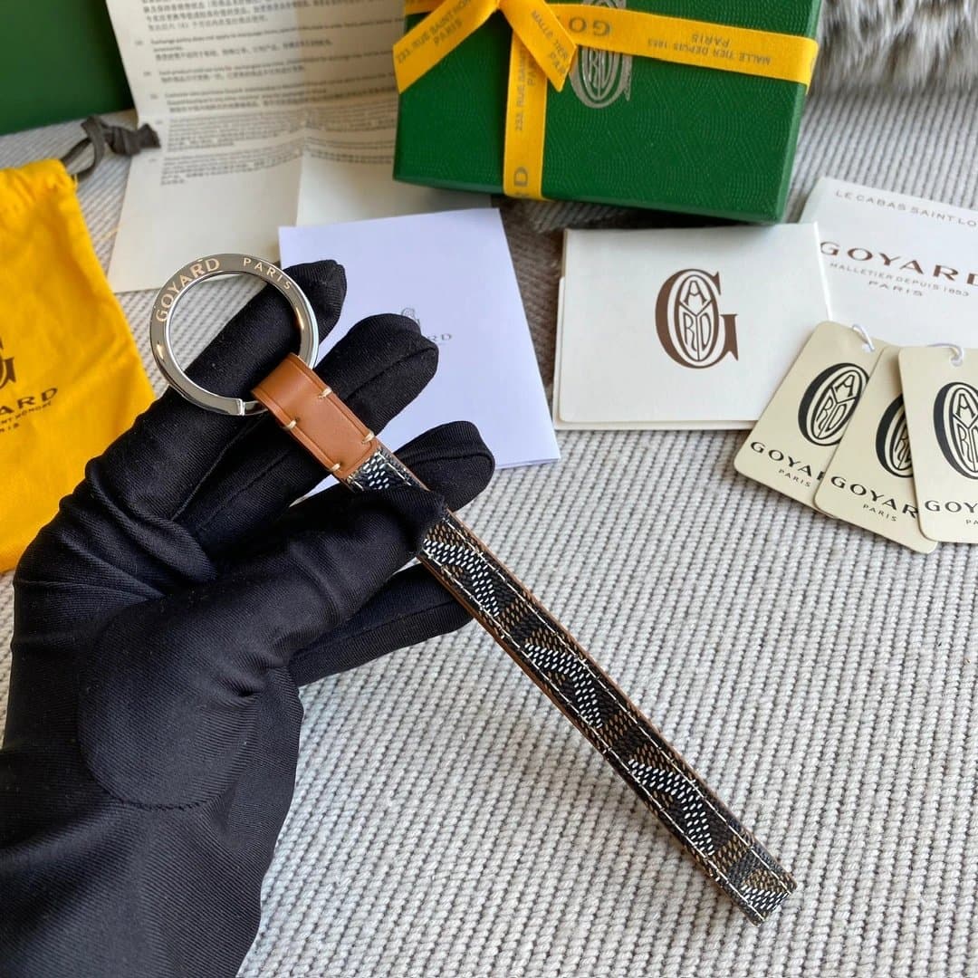 Goyard Key Ring Goyardine Canvas