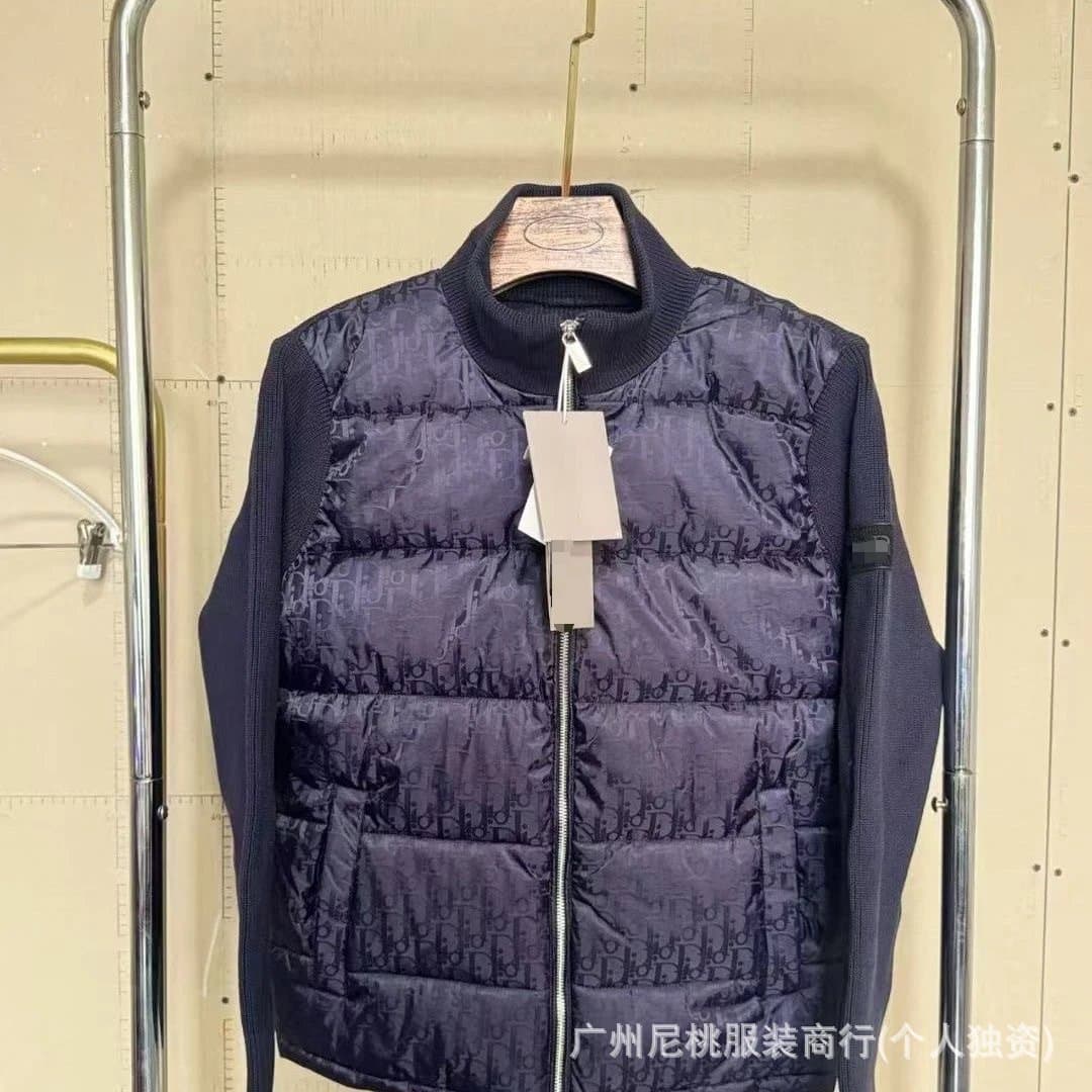 Dior Puffer Vest Oblique Logo Print