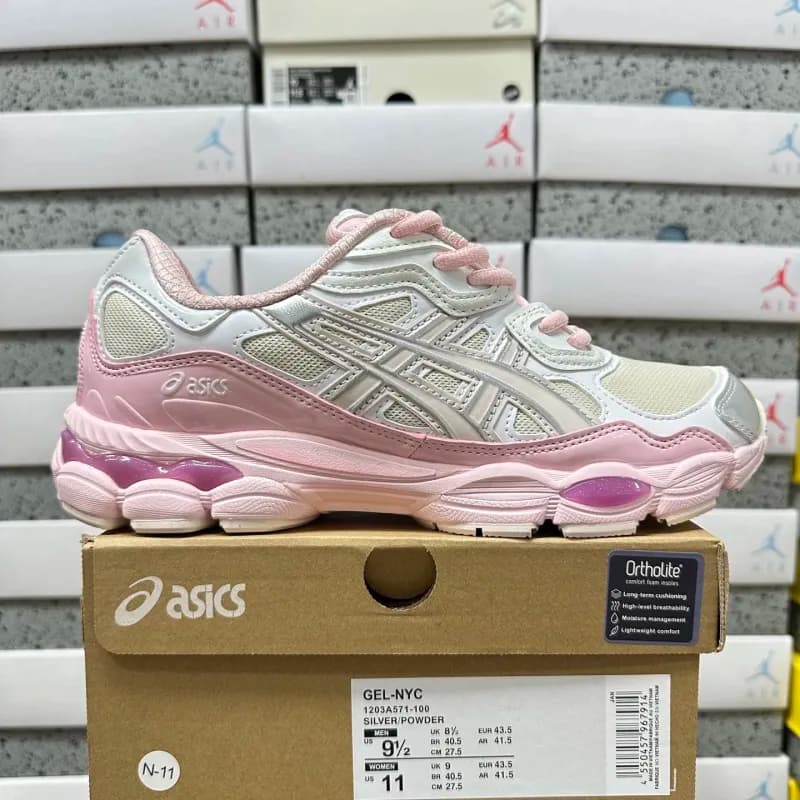 Asics GEL-NYC White Grey — 1203A571-100 粉