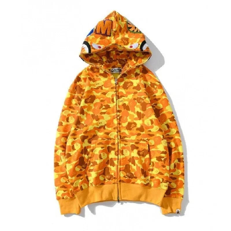 BAPE Shark Hoodie 1st Camo — bape027-橙