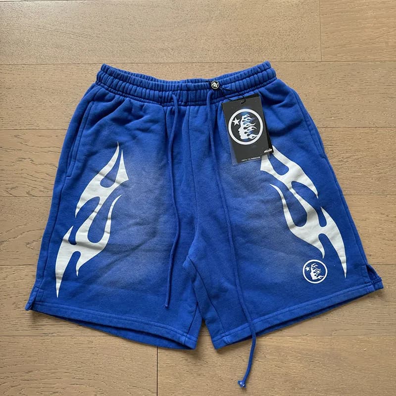 Sp5der Flame Shorts Gradient Flame Print