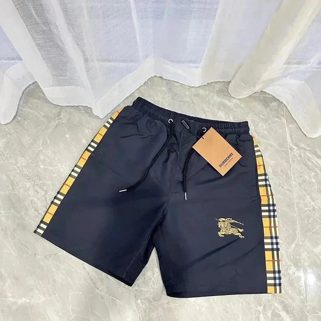 Prada Triangle Logo Shorts White with Black Triangle Patch — 020105016