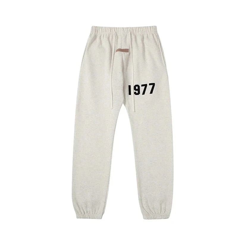 Fear of God Essentials Logo Hoodie Essentials — 1977裤子白灰色