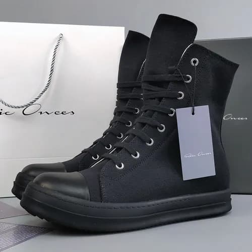 Rick Owens Drkshdw Runner Canvas Leather