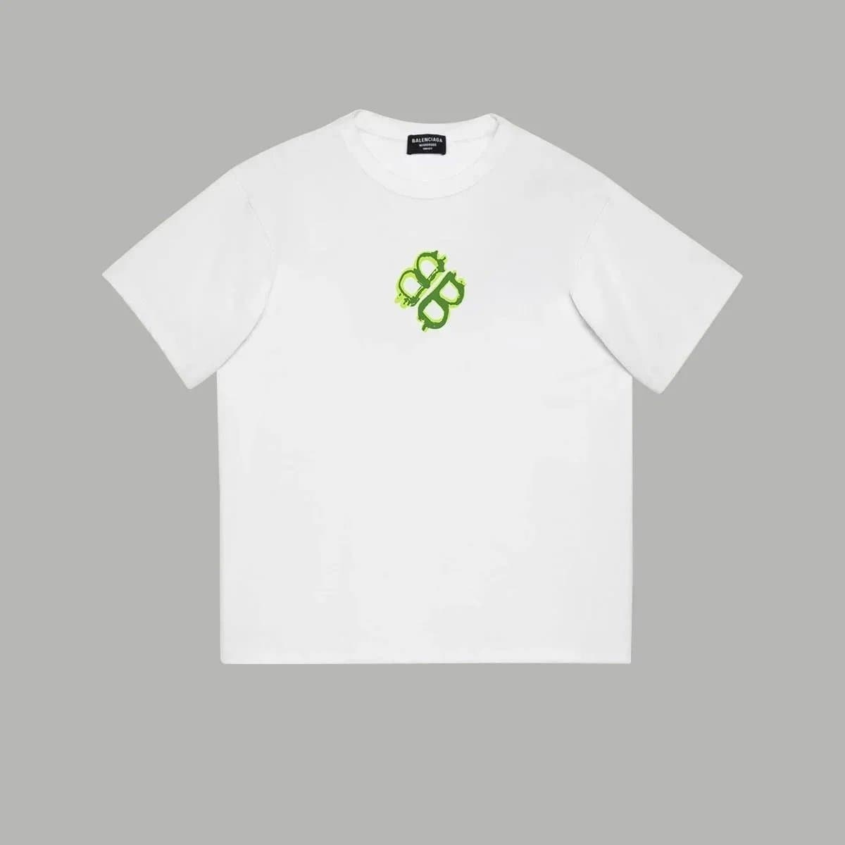 Balenciaga Logo T-Shirt Neon Green Logo