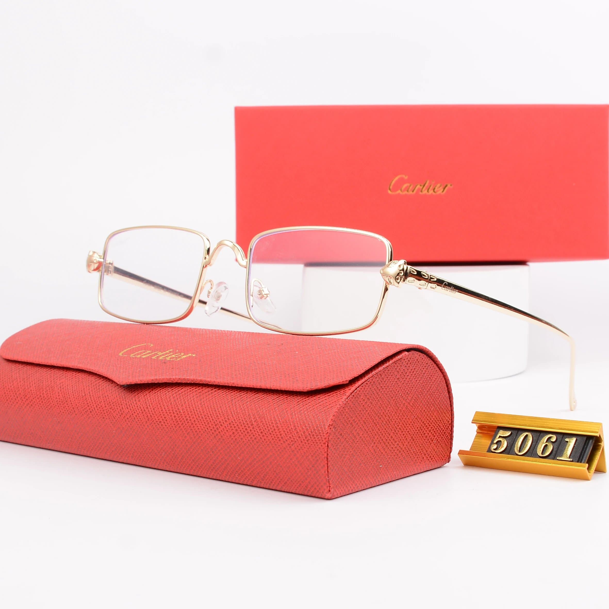 Cartier Juste un Clou Optical Frame Gold Tone with Panther Temples