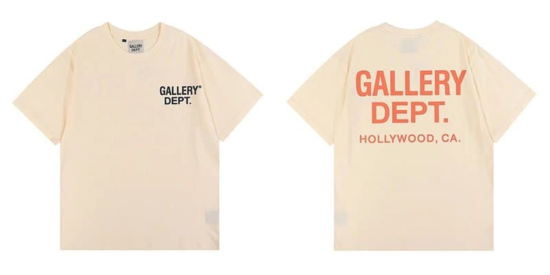 Gallery Dept. Paint Splatter Tee Miami Gradient Print — 后字杏色 6001
