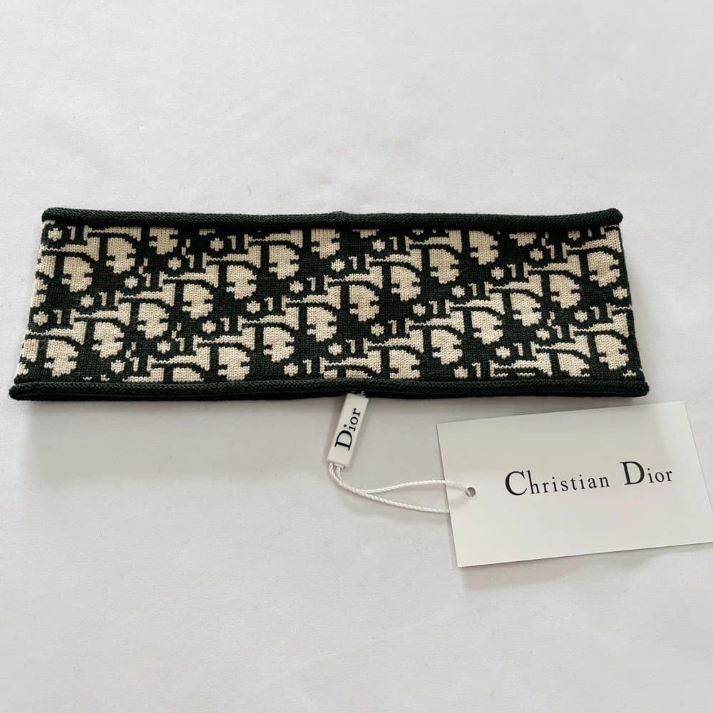 Dior Oblique Knit Headband CD Pattern