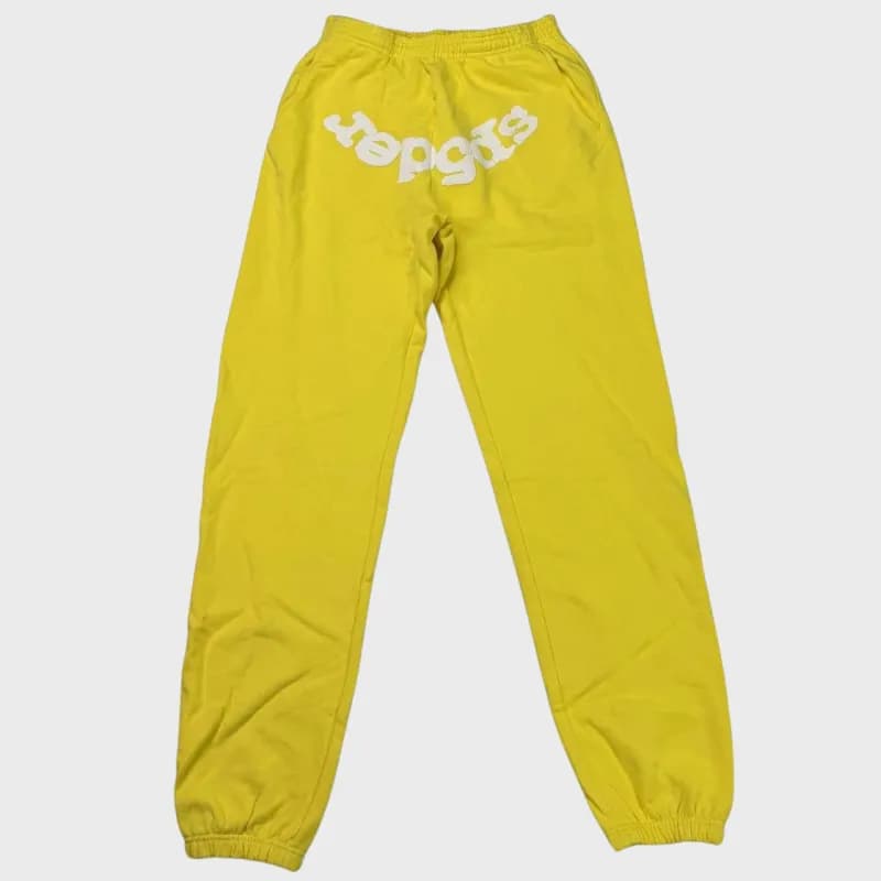 Sp5der Jogger Pants Star Print — Sp32 - Yellow