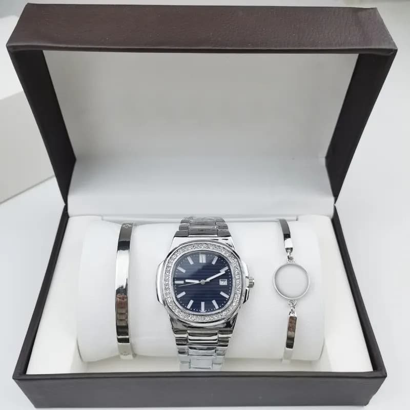 Audemars Piguet Royal Oak Blue Dial with Diamond Bezel