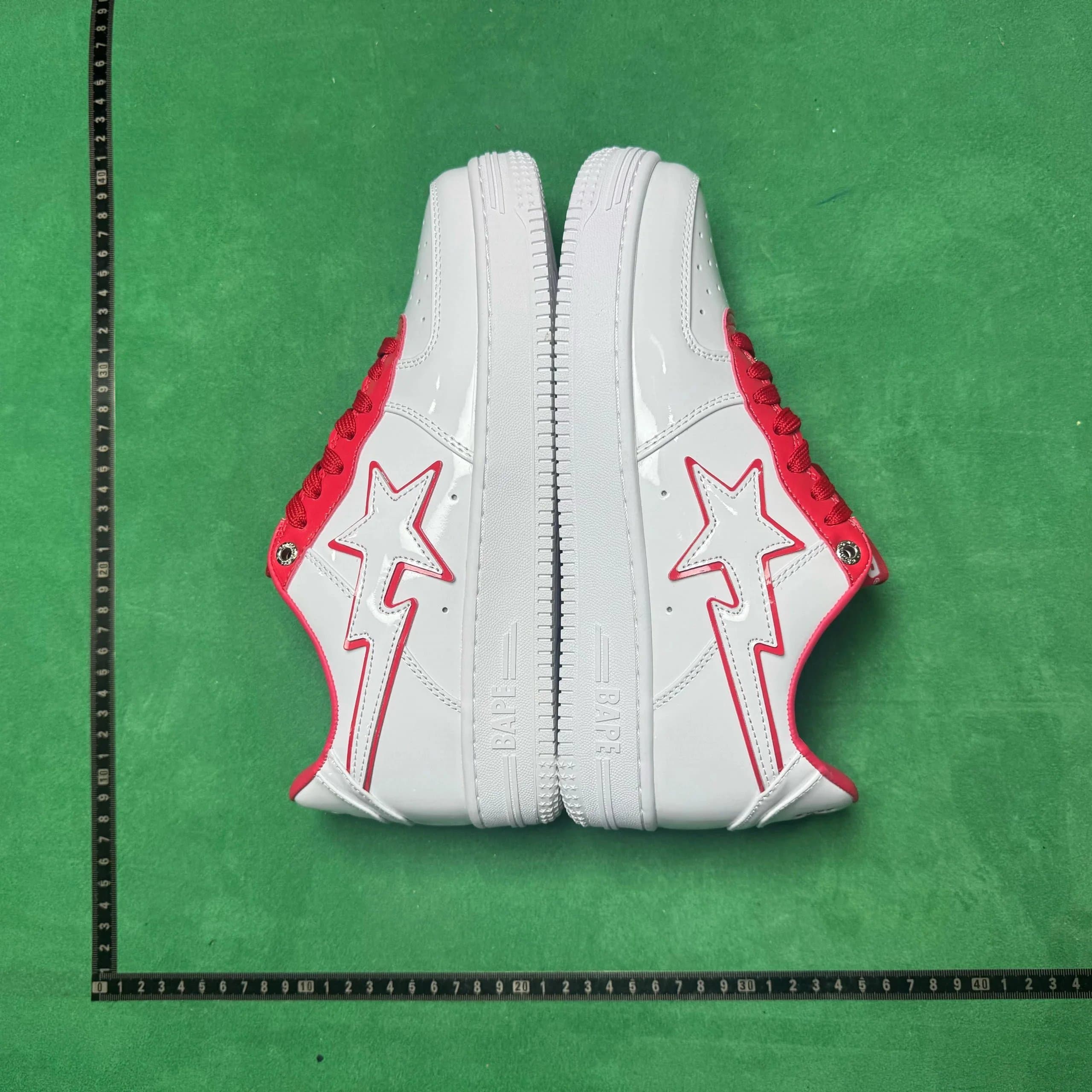 BAPE Star Low White Grey — 9号白红291 017