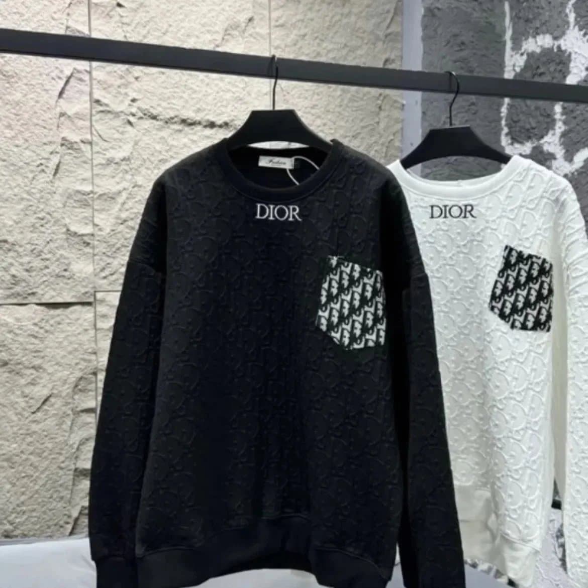 Dior Hooded Sweatshirt CD Logo — black