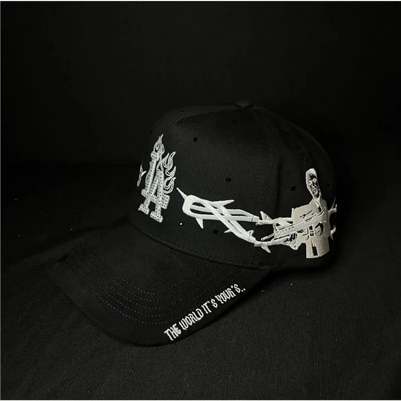 Takashi Murakami × Fragment Design Cap Flower Embroidery — 款式199