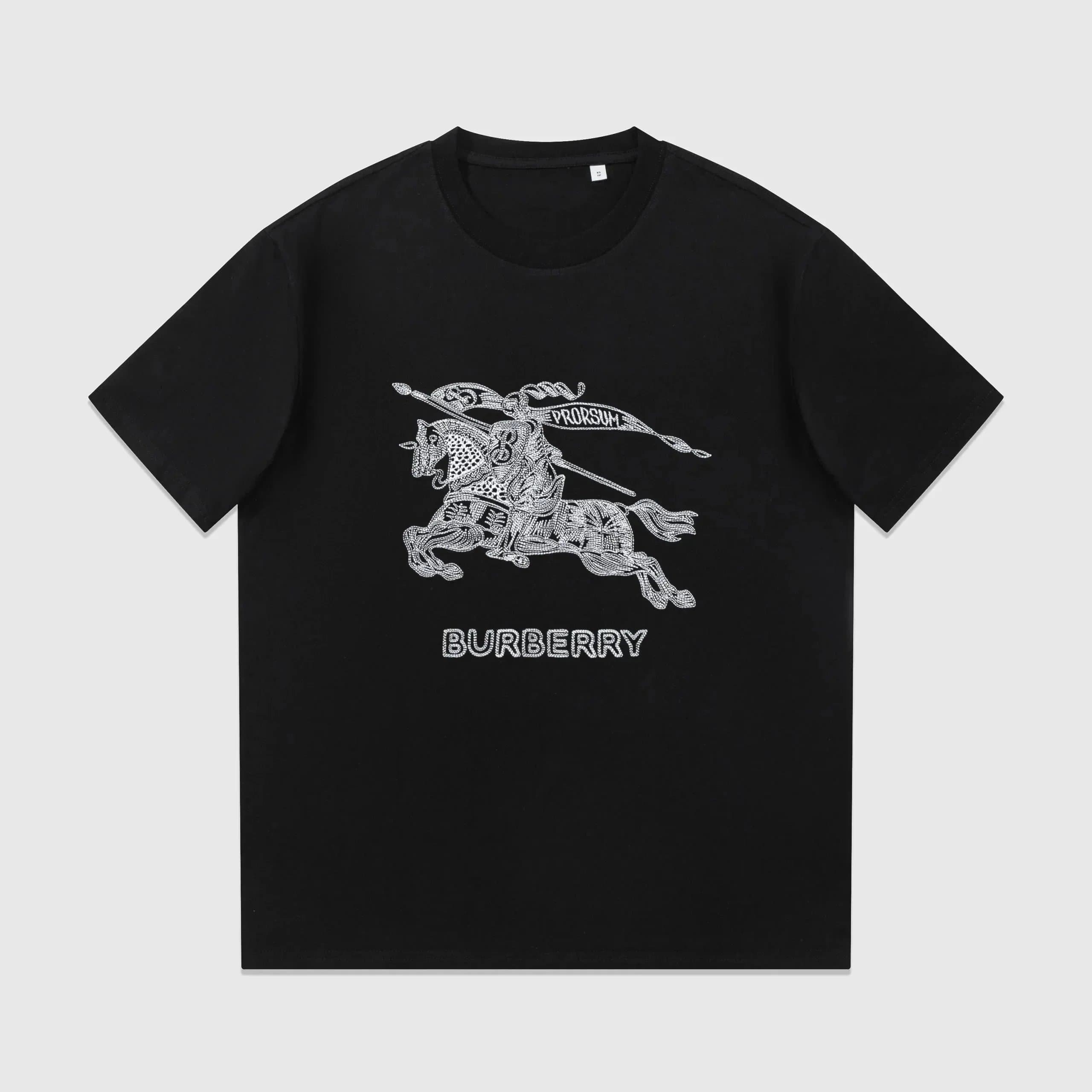 Burberry Equestrian Knight T-Shirt Crystal-Embellished