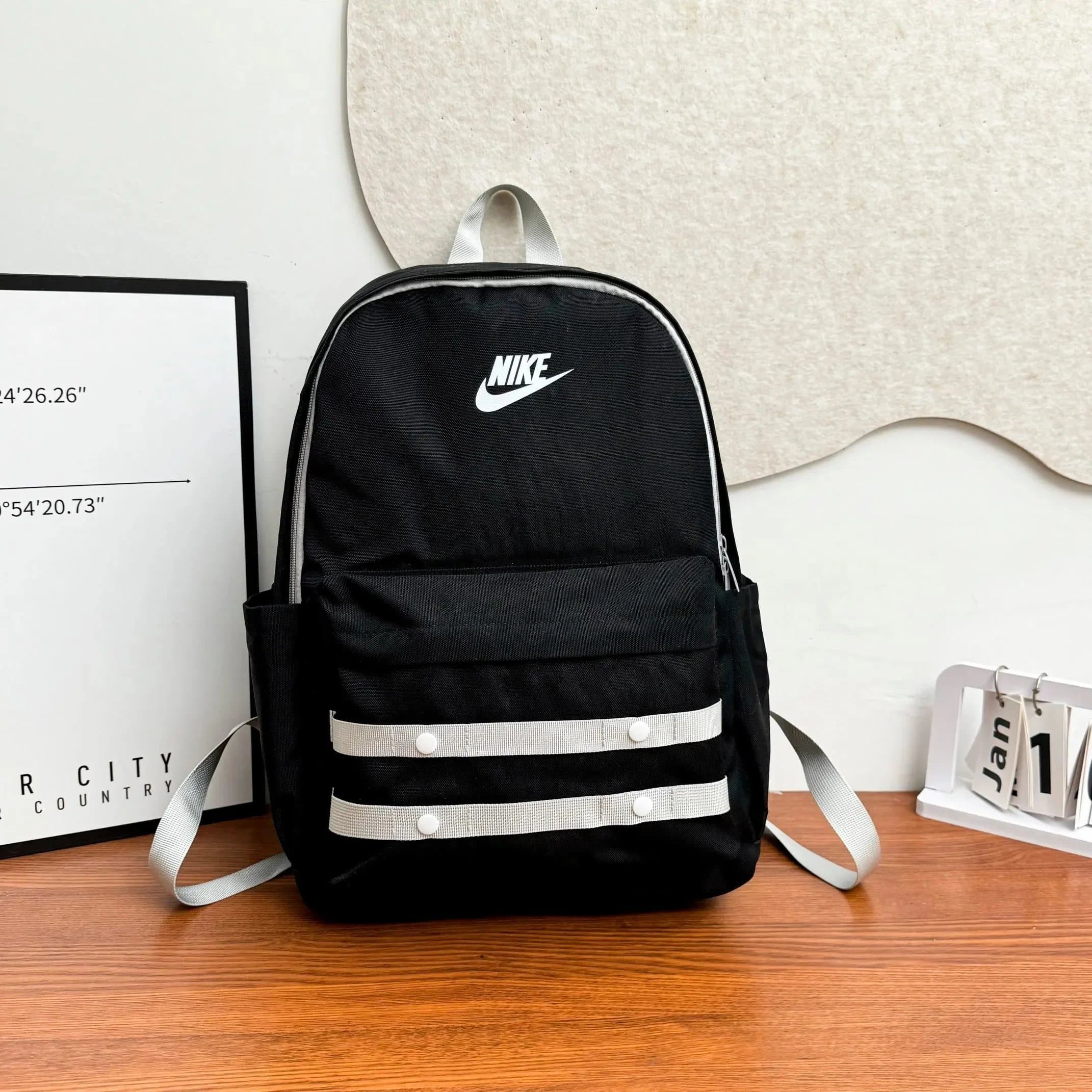 Nike Backpack Grey and Green Panel — 23