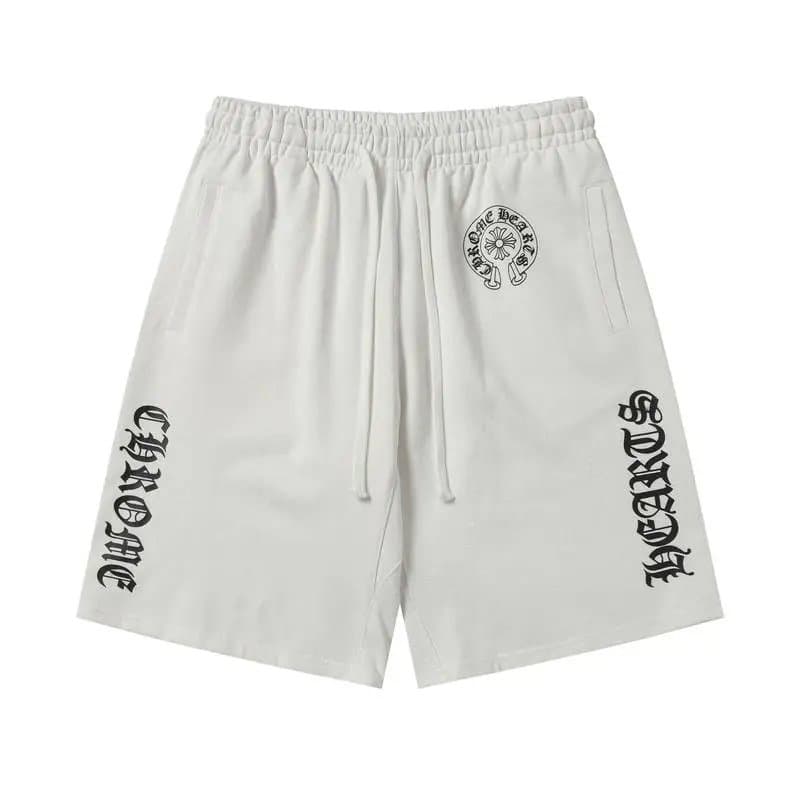 Travis Scott Logo Shorts White Script — 31