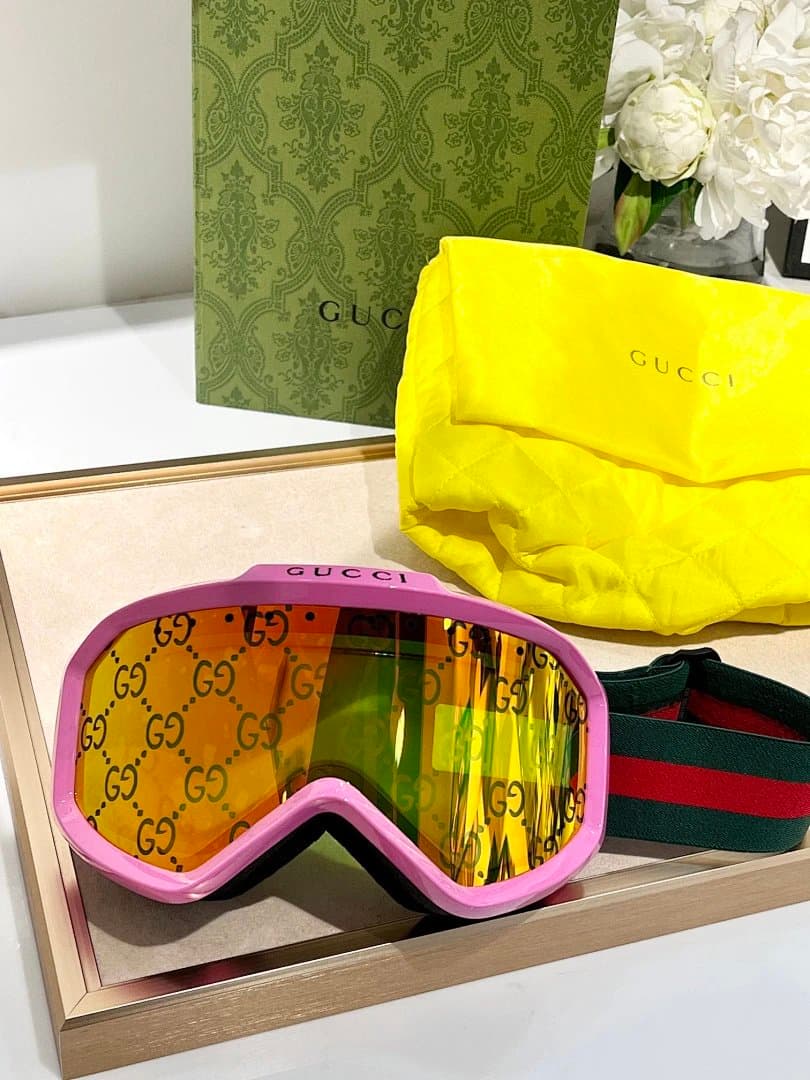 Gucci Goggles GG Monogram Lens