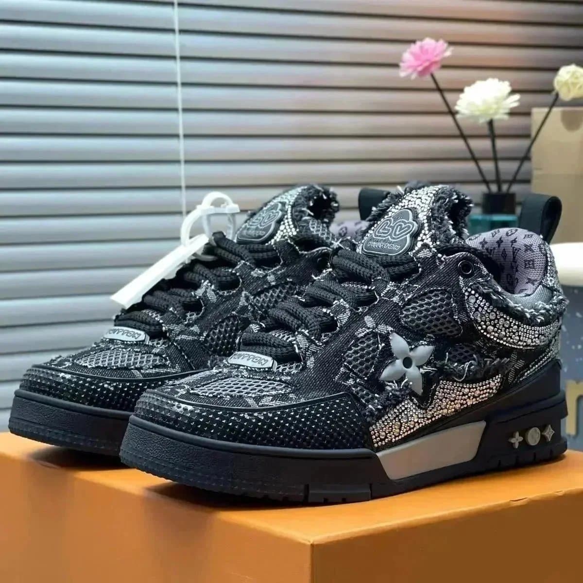 Louis Vuitton LV Trainer Denim Monogram — 02 Top  quality