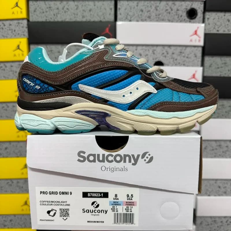 Saucony Pro Grid Omni 9 Coffee/Moonlight