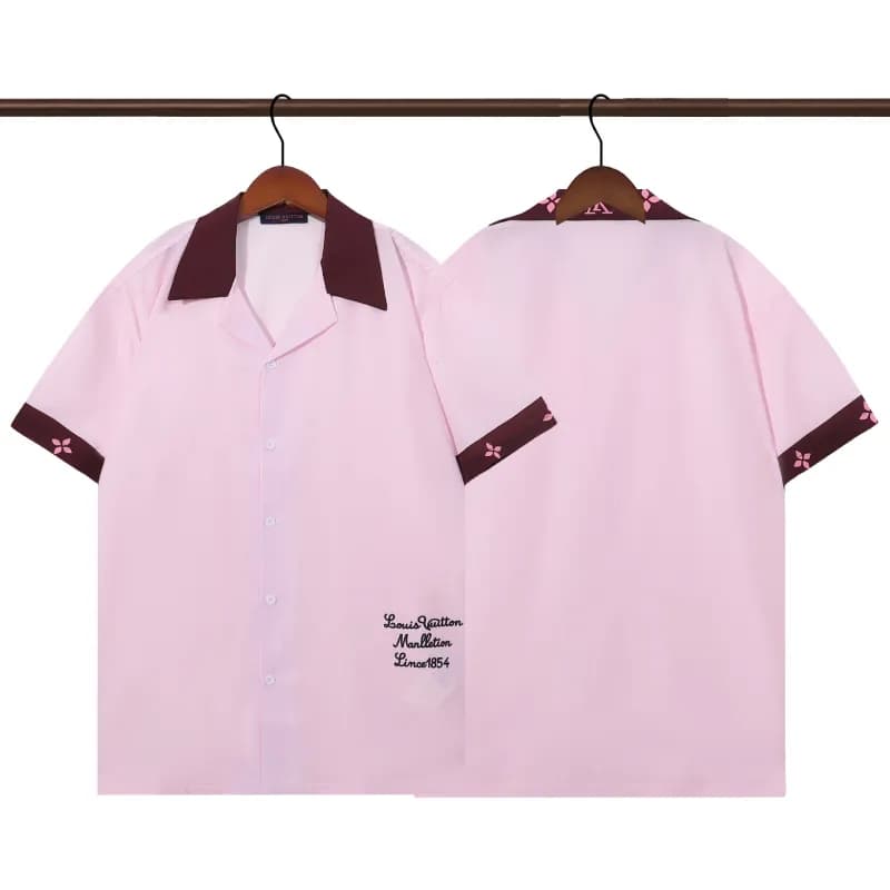 Louis Vuitton Short-Sleeve Shirt Cherry Blossom Embroidery