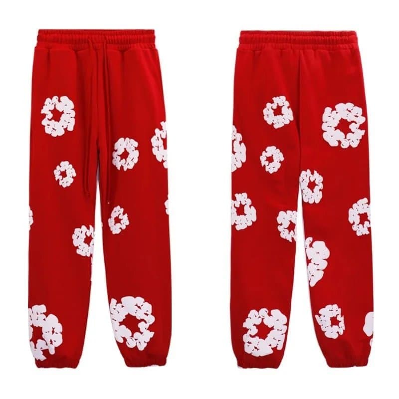 Fear of God Essentials Jogger Floral Print — 红色长裤