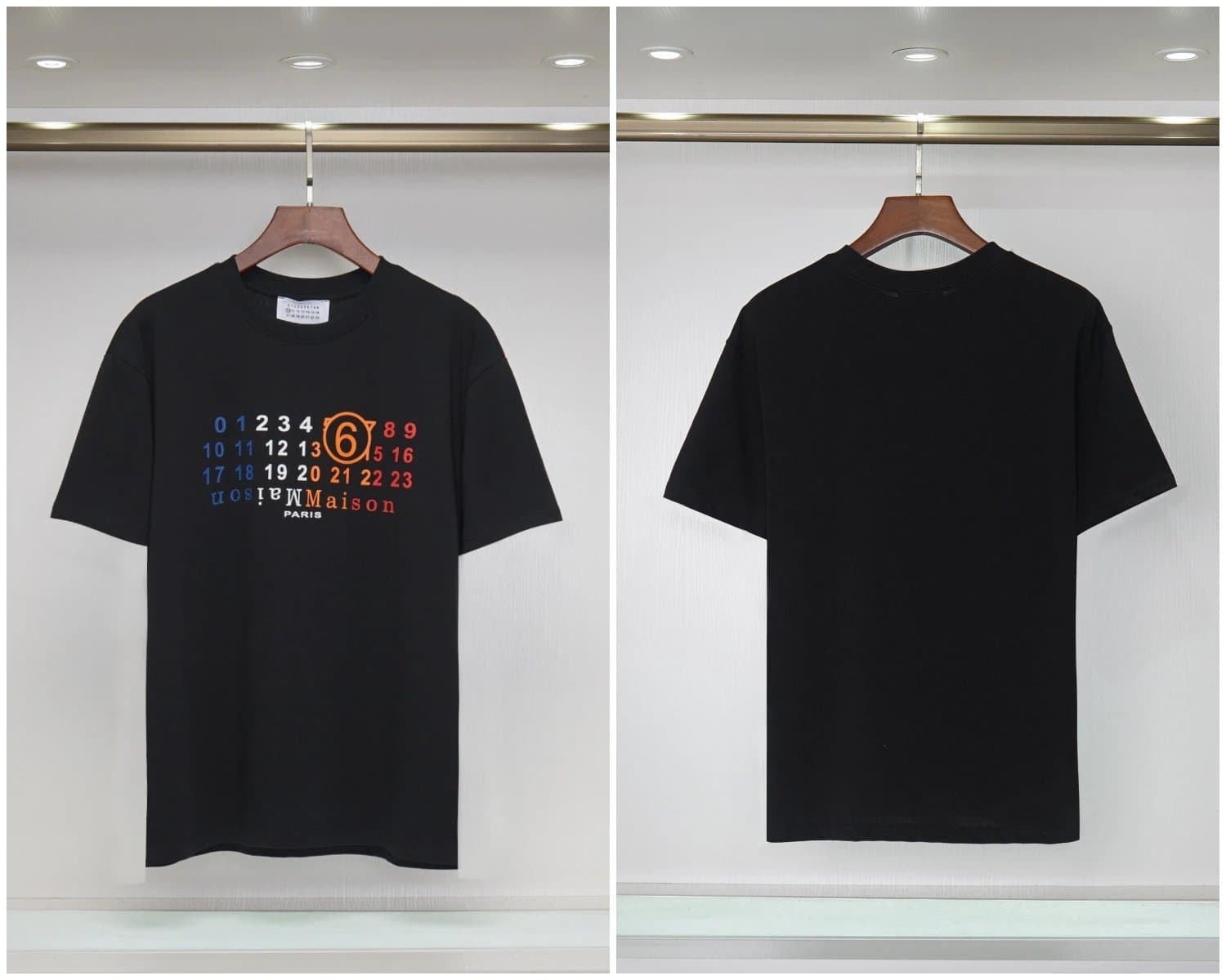 Maison Margiela Numbered Tee Numeric Collar Print — 2019黑色