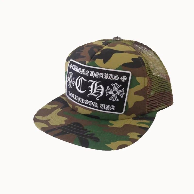 Chrome Hearts Trucker Cap Camo Patch