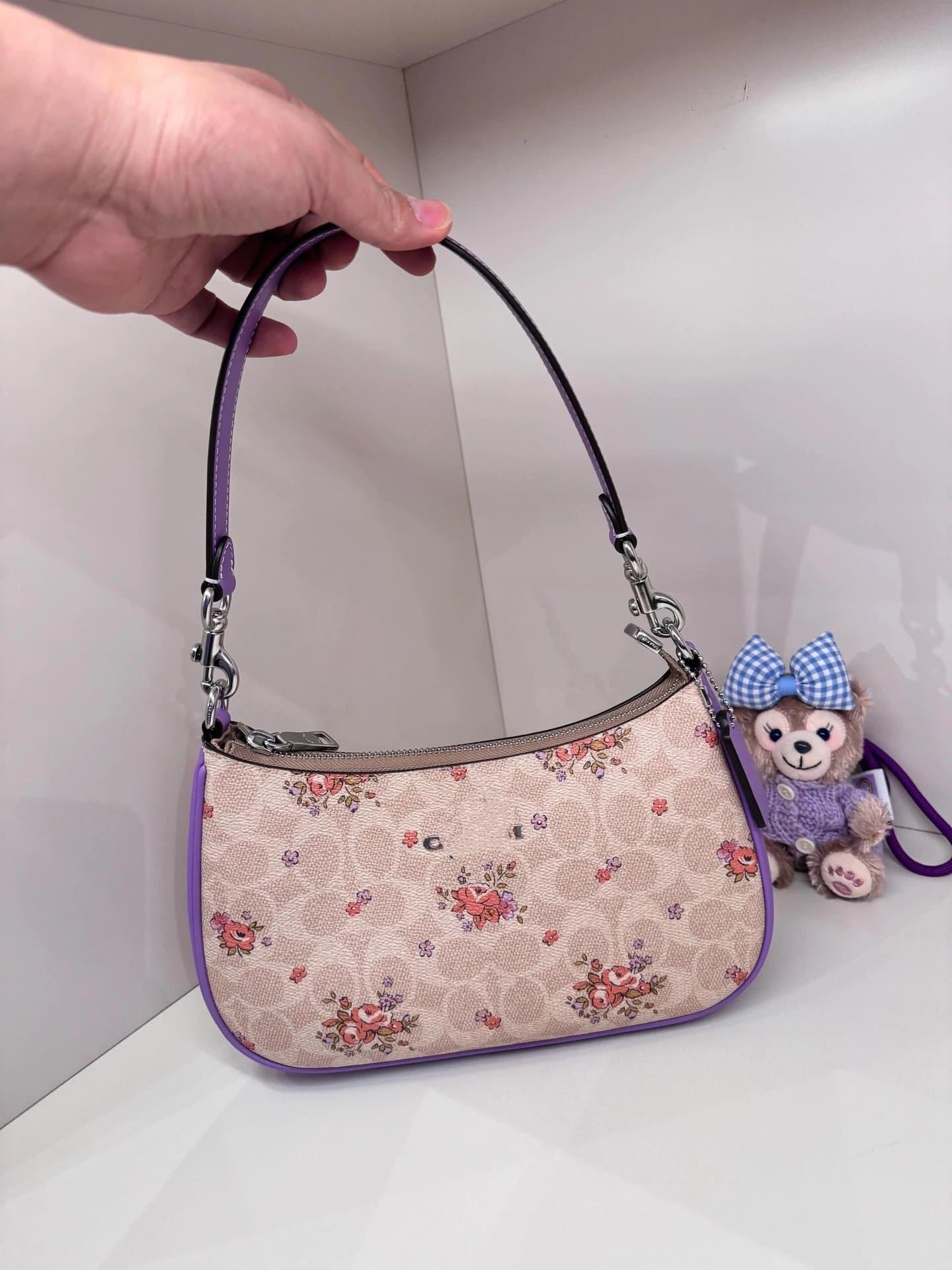 Coach Shoulder Bag Floral Print