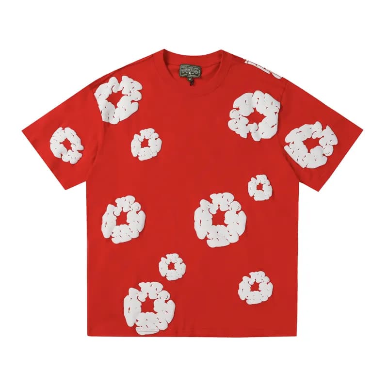 Balenciaga Scrunched Logo Tee Cloud Print