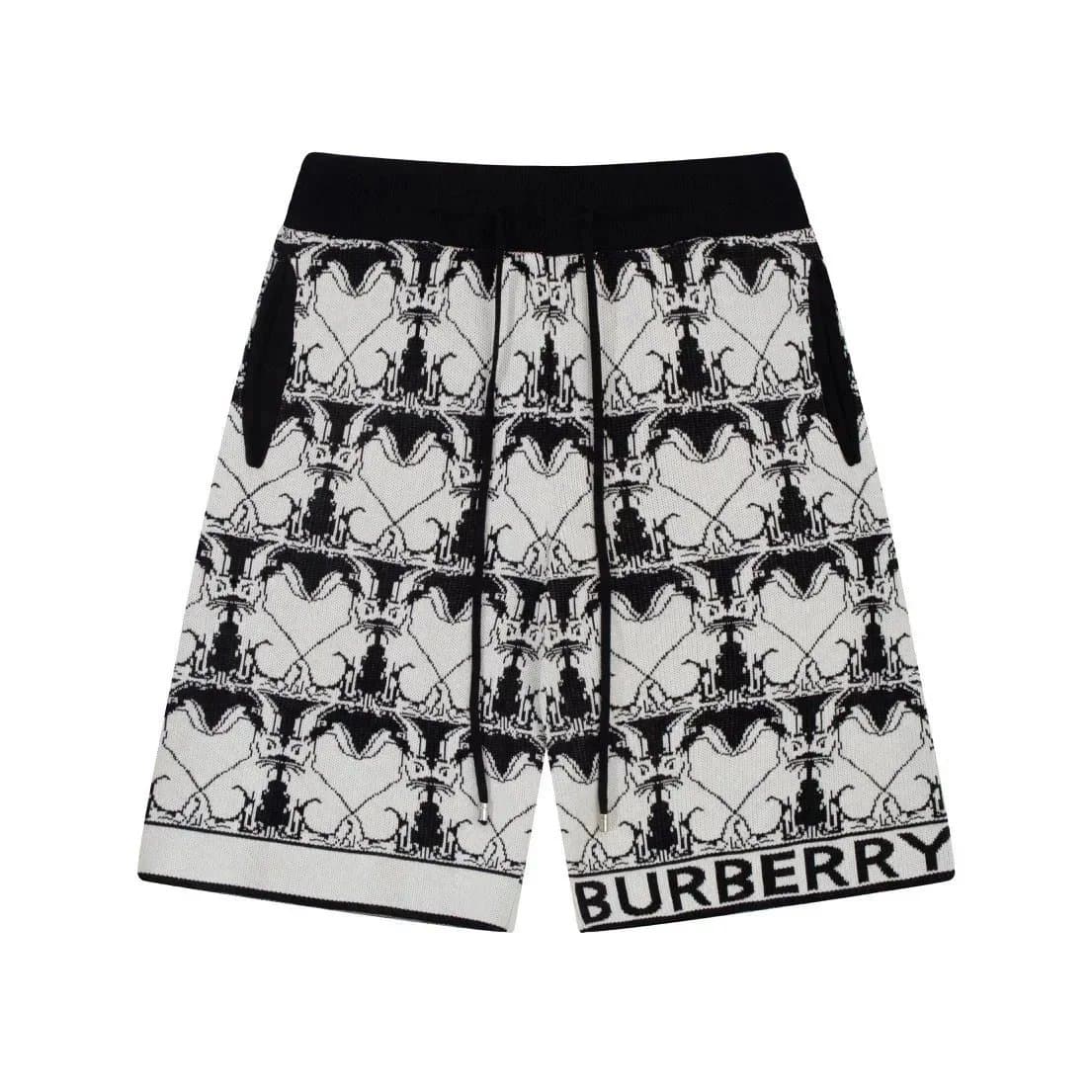Burberry Monogram Shorts Icon Stripe Panel — 020105014