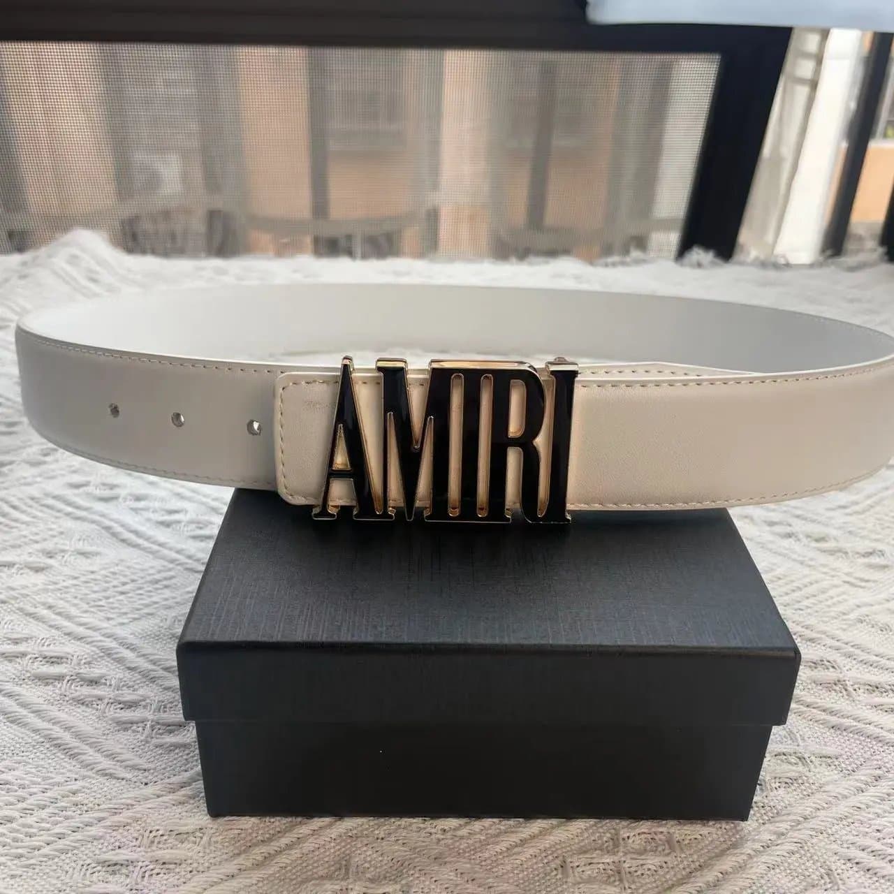 Logo Belt AMIRI Block Logo