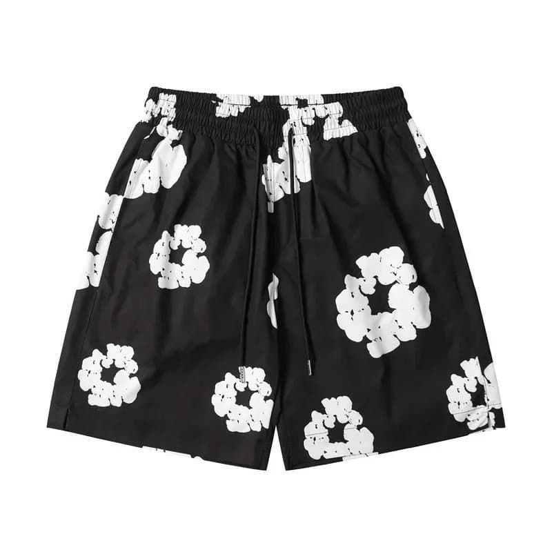 Broken Planet Cloud Print Shorts 3D Cloud Motif — 32